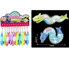 Pronice GLOWING DOLPHIN POP VAMZDŽIO RAKTŲ PAKAKAS 12 VIENETŲ