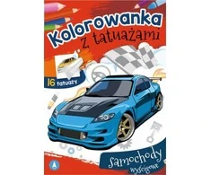Pronice A5 spalvinimo lapas Spalvinimo knygelė su tatuiruotėmis. SKRZAT lenktyniniai automobiliai 076431