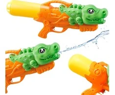 Pronice PISTOLET NA WODĘ KARABIN KROKODYL BROŃ WODNA ZABAWKA Rinkinys DLA DZIECI