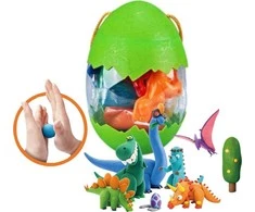 Pronice PLASTIKINĖS TEŠLOS DINOZAURAI SU FORMULIAIS 1vnt