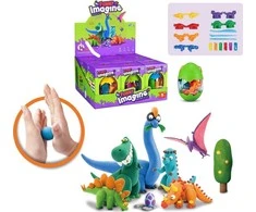 Pronice PLASTIKINĖS TEŠLOS DINOZAURAI SU FORMULIAIS 1vnt