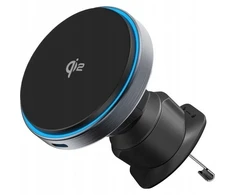 PROOVE Telefono laikiklis su belaidžiu įkrovikliu Titanium Circle Qi2 15W (Proove)