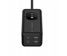 Proove Viršįtampių apsaugos maitinimo laido prailgintuvas 2x USB 2x Type-C 1.5m 65w / Psp165220001