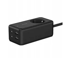 Proove Viršįtampių apsaugos maitinimo laido prailgintuvas 2x USB 2x Type-C 1.5m 65w / Psp165220001