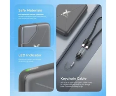 Proove X-Core išorinė baterija, balta, 22,5 W, 10000 mAh, su USB-C į USB-C jungtimi