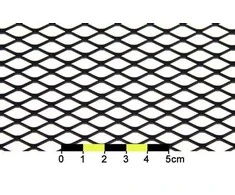 ProRacing ALU tinklelis, deimanto formos, juodas, 120x20cm, 12x7mm