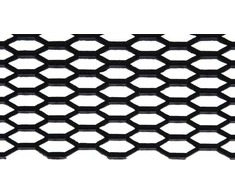 ProRacing Siatka ABS medaus šukos juodos 120x40cm 21x6mm