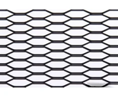 ProRacing Siatka ALU medaus šukos, juodos, 120x40cm, 21x6mm