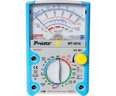 Multimetras rodyklinis 0.1-1000V AC/DC, 0.05-250mA DC, su varžos ir talpos matavimu, tranzistorių, diodų, grandinės testavimu, Pro'sKit