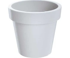 Prosperplast Dekoratyvinis gėlių vazonas Lofly D13.4cm/H12cm baltas