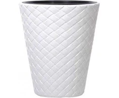 Sodo vazonas ⌀30 cm Matuba baltas PROSPERPLAST