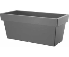 Prosperplast Išilginis puodas, puodas, balkono dėžutė LOFLY CASE DLOFC600-405U, Spalva pilka, Prosperplast, matmenys 60x22.5x26 cm