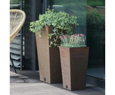 Prosperplast Vazonas FURU SQUARE ECO WOOD - NATURO FSC MIX