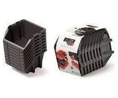 Prosperplast TRUKCET 8 BINEER SHORT 10 Vnt. JUODA 206x118x144mm KBISS15-S411