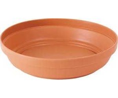 Prosperplast Plastikinė lėkštelė GLINKA, rudos sp., 11 x 2,7 cm