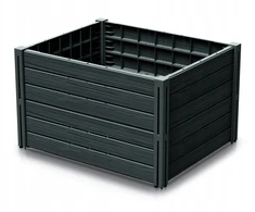 PROSPERPLAST DARŽO DĖŽĖ-SODO RABATKA BASE PLANET 75,6×61,8x46cm ANTRACITO SPALVOS