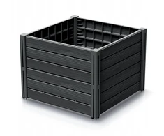 PROSPERPLAST DARŽO DĖŽĖ-SODO RABATĖ BASE PLANET 61,8×61,8x46cm ANTRACITO SPALVOS
