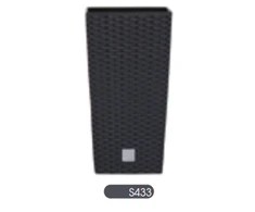 Vazonas Prosperplast Rato Square DRTS170-S433, juodas