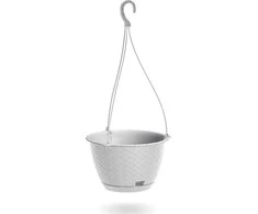 Prosperplast RATOLLA ROUND DRLW240 pakabinamas vazonas, baltas