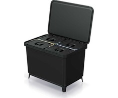 Prosperplast KEDEN SYSTEMA WASTE BIN 4x10L - Juodas RECYCLING | Sourcing