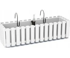 Prosperplast Balkono dėžė su laistymu baltas 60 cm Boardee | Prosperplast