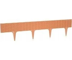 Prosperplast Dekoratyvinė tvorelė L390cm H18.6cm/5vnt. plastikinė/ruda