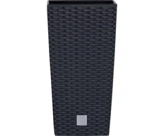Prosperplast Rato kvadratinis vazonas, aukštis 45cm - antracitas