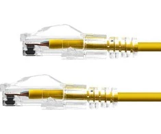 ProXtend Ultra Slim CAT6 U/UTP CU LSZH Ethernet kabelis Geltona 4m