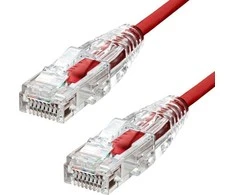 ProXtend Ultra Slim CAT6 U/UTP CU LSZH Ethernet Cable Raudona 30cm
