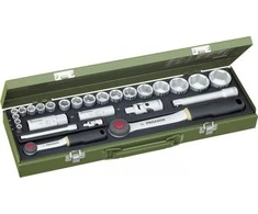 27 dalių galvučių rinkinys PROXXON 1/4"+1/2"
