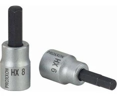 Proxxon Šešiakampis lizdas 4 mm - 3/8 colio PROXXON - 50 mm