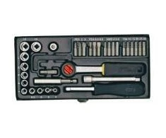 Galvučių rinkinys 1/4" 39 dalių PROXXON