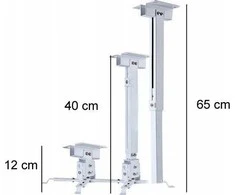 Prožektoriaus laikiklis Massa Prožektoriaus laikiklis - lubA / 12-65cm Plienas