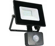 Prožektorius Lumax LED prožektorius Lumax Heda Floodlight HFL120NS 20W 1600lm 4000K 120° IP44 PIR judesio jutiklis juodas