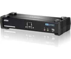 ATEN CS1782A-AT-G ATEN CS1782A 2 prievadų DVI USB 2.0 KVMP jungiklis, 7.1 erdvinis garsas, nVidia 3D