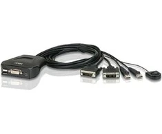 Aten KVM kabeliai, 1,8m, Juodi (CS22D- A7)