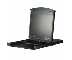 Jungiklis Aten KVM over IP jungiklis ATEN KL1508AiN, 8 prievadai, 48 cm LCD, VGA, PS/2-USB, US išdėstymas