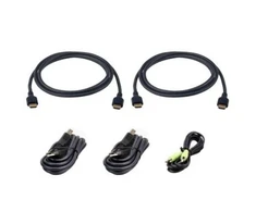 Aten perjungiklis Saugių KVM kabelių rinkinys 2L-7D02UH21X5 dviem monitoriams prijungti per HDMI (14.01.7593)