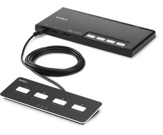 Belkin jungiklis Belkin F1DN004MOD-KM-4 Juodas KVM jungiklis
