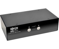 „Tripp Lite“ serijos Eaton Eaton 2 prievadų „DisplayPort KVM“ komutatorius su garsu, kabeliais ir USB 3.0 „SuperSpeed“ šakotuvu - KVM / garso / USB komutatorius - 2 x KVM / garso / USB - 1 lokalizatorius „Benutzer“ - Stalinis kompiuteris