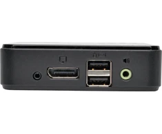 Przełącznik Eaton Tripp Lite series 2-Port DisplayPort 1.2 KVM Switch USB Sharing 4K x2K 3840 x 2160 - KVM-/Audio-/USB-Switch - 2 x KVM/Audio/USB - 1 lokalny użytkownik - Desktop