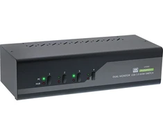 Przełącznik InLine® Desktop KVM Switch, 4-port, Dual Monitorius DisplayPort 1.2, 4K, USB 3.0, Audio