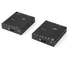 „StarTech.com“ HDMI per IP ilgintuvo rinkinys – vaizdo per IP ilgintuvas su vaizdo sienos palaikymu – HDMI ilgintuvas / prailgintuvas – 4K – vaizdo, garso, infraraudonųjų spindulių ir nuosekliojo ryšio prailgintuvas – 1 GbE – iki 100 m – P/N: ST12MHDLAN4R, VIDWALLMNT