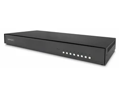 StarTech .Com perjungiklis - KVM perjungiklis - saugus - 8 x KVM prievadai (-ų) - 1 vietinis naudotojas - Darbalaukis - suderinamas su TAA (CK4-P108C)