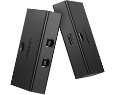 Adapteris USB KVM USB 2x1 UGREEN 30345 USB 2.0 juodas