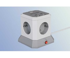 BlitzWolf BW-EC1 4xAC 2xUSB-A 2xUSB-C Extender