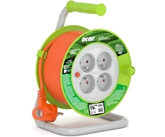 Prailginimo laidas SUVIJAMAS ACAR PZ-4Z/OTM H05VV-F 3Gx1.0 15M SU APSAUGINIU KONTAKTU ORANŽINIS M01897