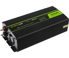 Green Cell Žalias Cell Inverteris 24V/230V 500W/1000W Sinusinė išėjimo įtampa Žalias Cell