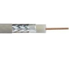 Assmann Electronic DIGITUS koaksialinis kabelis RG-6 75 omų ekranuota folija + pynė 77 procentai Eca PVC 100 m baltas ritė