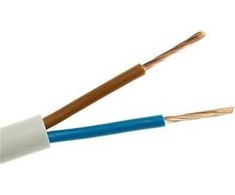 Elektrokabel Kabelis Gyvenamasis kabelis 300/300V OMY 2x1.0